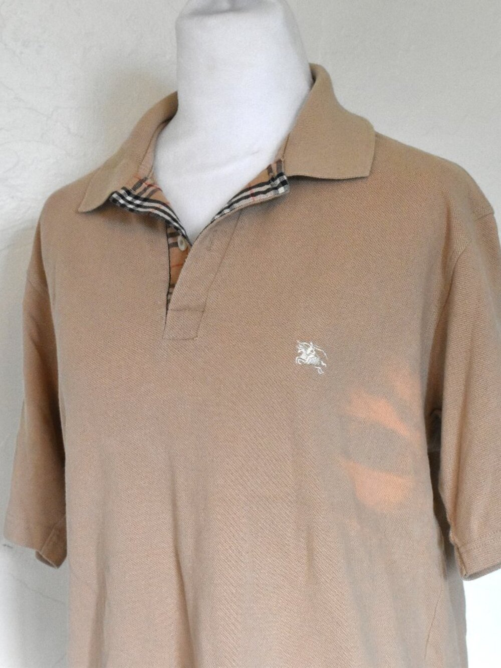 Vintage Burberrys' Women's Collared Shirt, Size M